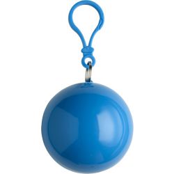 PVC poncho in een plastic bal met karabijnhaak.